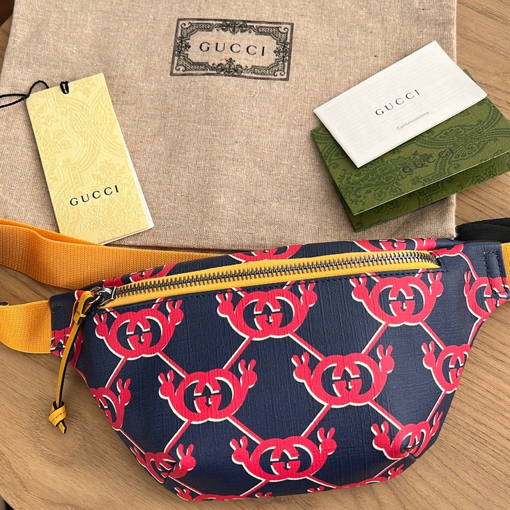 Gucci Kids Children’s Waist Belt Fanny Pack Interlocking G Snail 🐌 ✌🏼 - Picture 3 of 14
